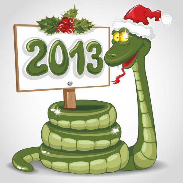 Календарь и символ 2013 года - года Змеи.