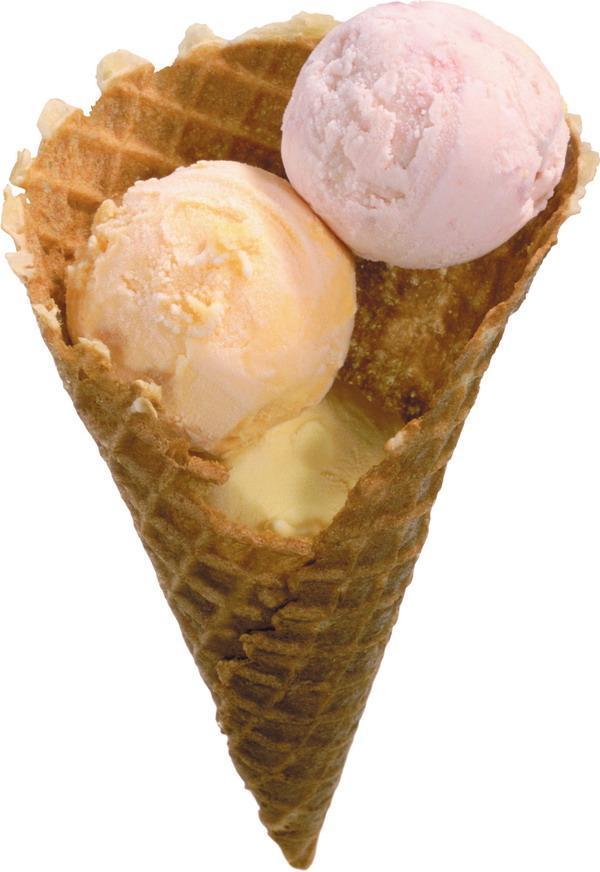 мороженое вафельный стаканчик и вафельный рожок